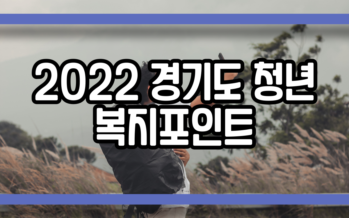  2022 경기도 청년 복지포인트