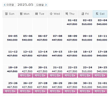 해운대비치cc 예약: 1박 2일 골프 패키지 가격 및 날씨 (5월 19일)