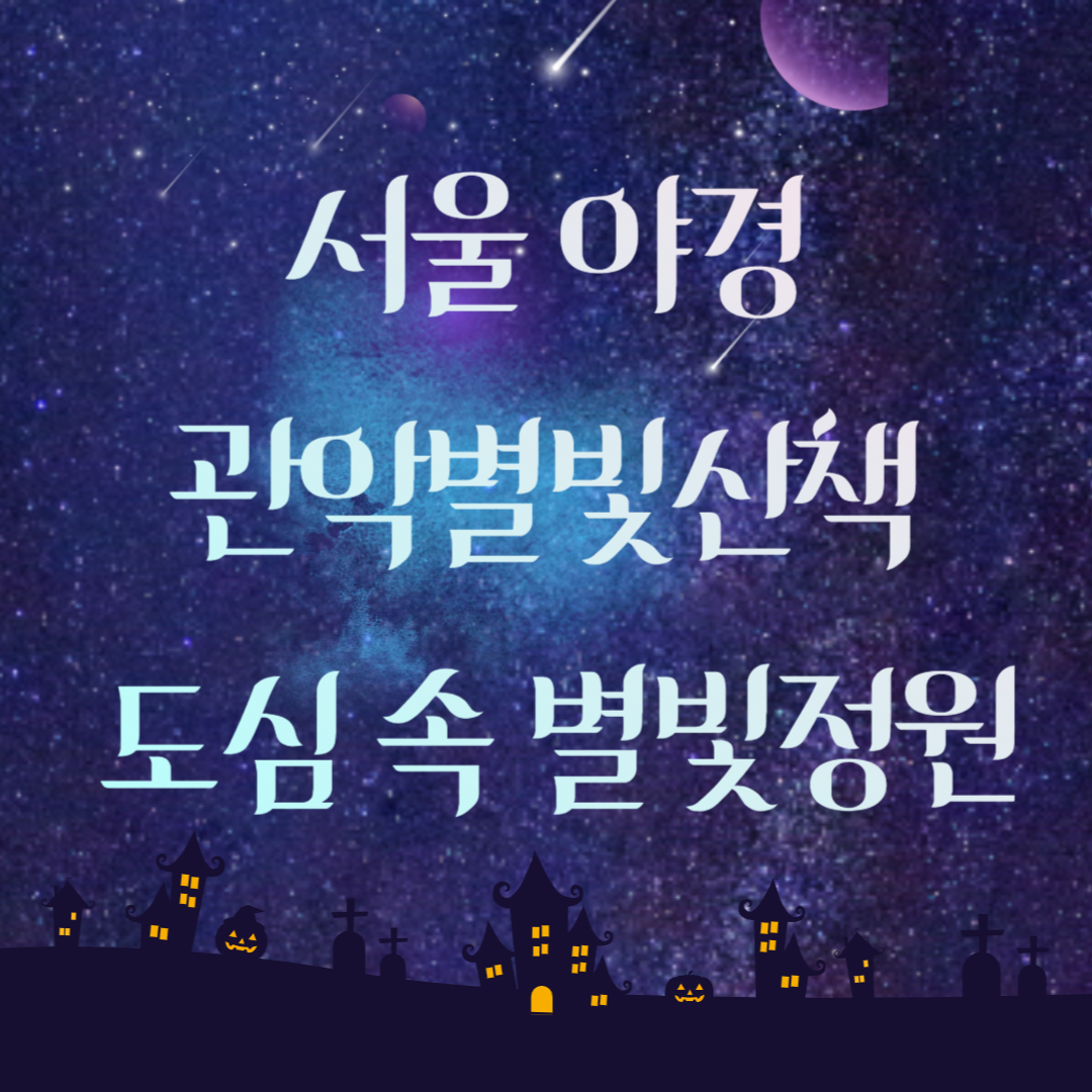서울 야경 관악별빛산책 도심 속 별빛정원으로의 초대