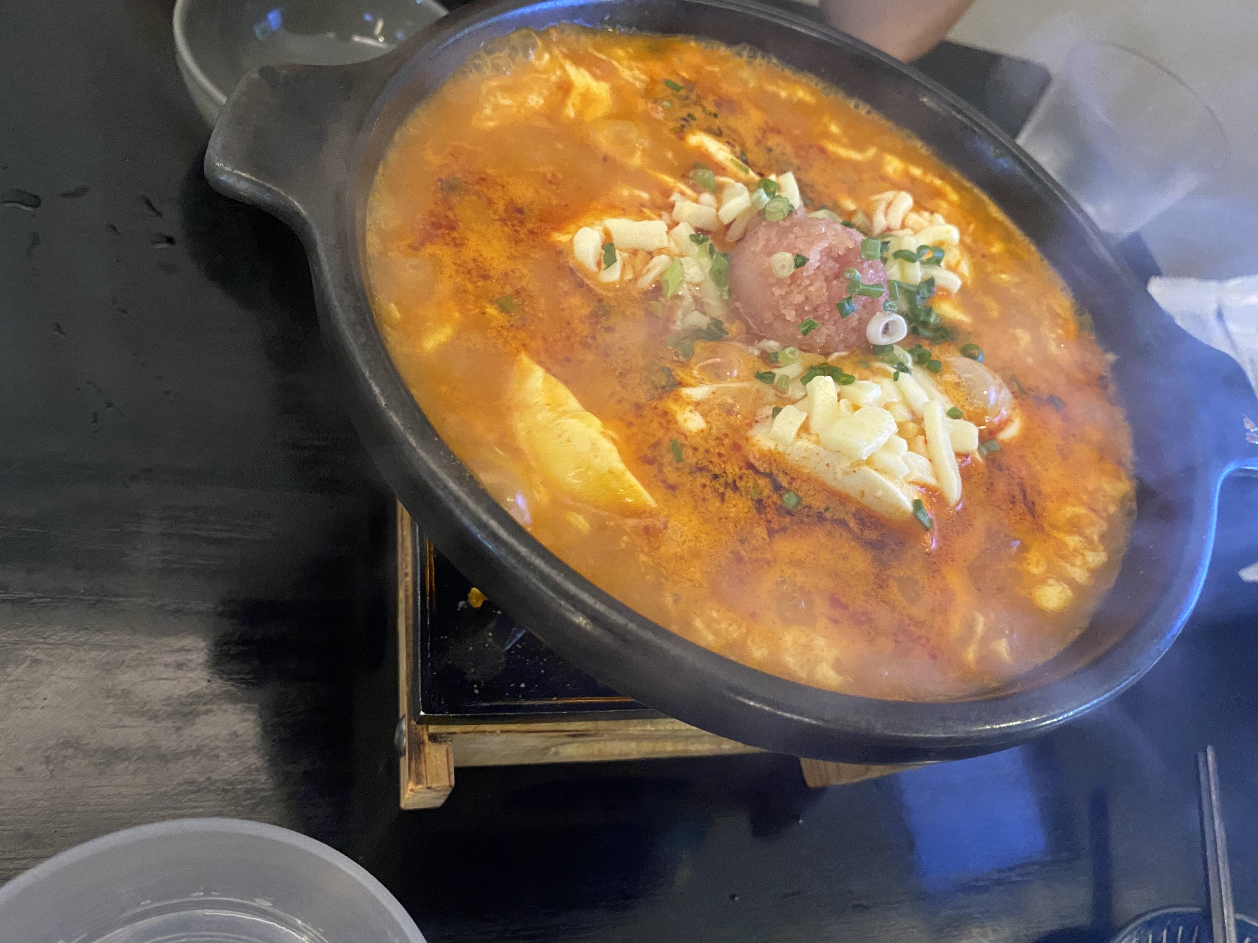 오이지 순두부 찌개