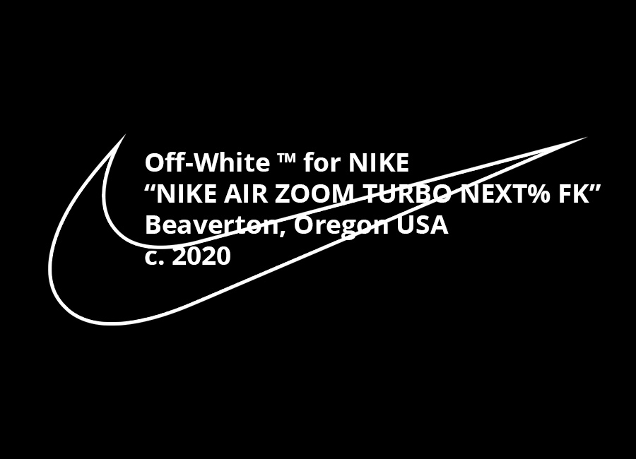 오프 화이트(Off White)와 나이키 에어 줌 템포 넥스트% 플라이니트(Nike Air Zoom Turbo Next %  Flyknit) 협업 진행!