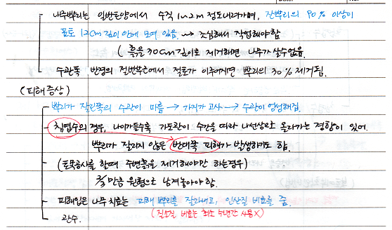  [비생물적피해론] 토양과 뿌리요인 (절토)