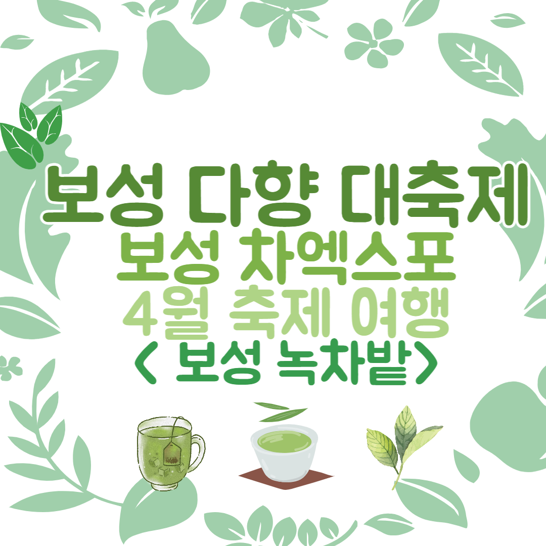 보성다향대축제-보성여행