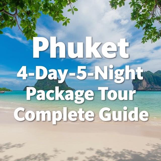 푸켓 패키지여행 4박5일 완벽 가이드