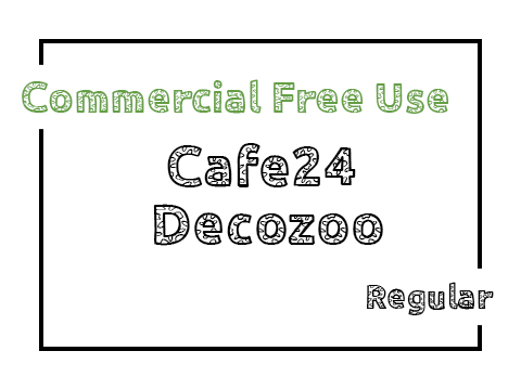  카페24 폰트 Decozoo 사용가이드
