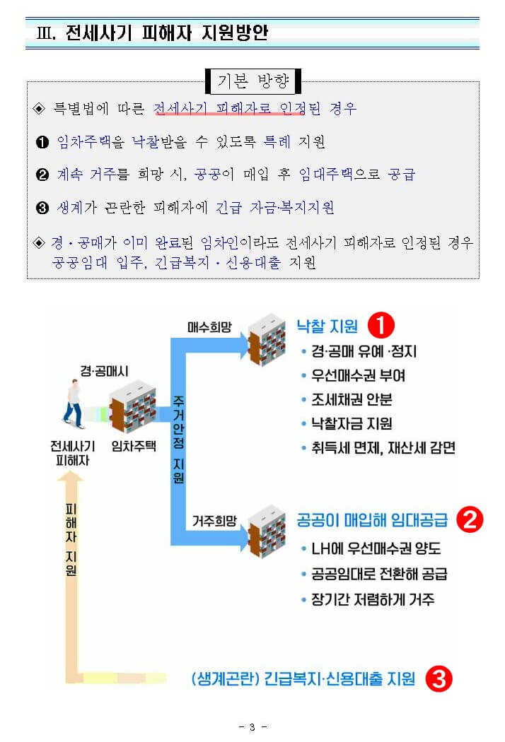 전세사기 피해자 지원 및 주거안정 방안 3