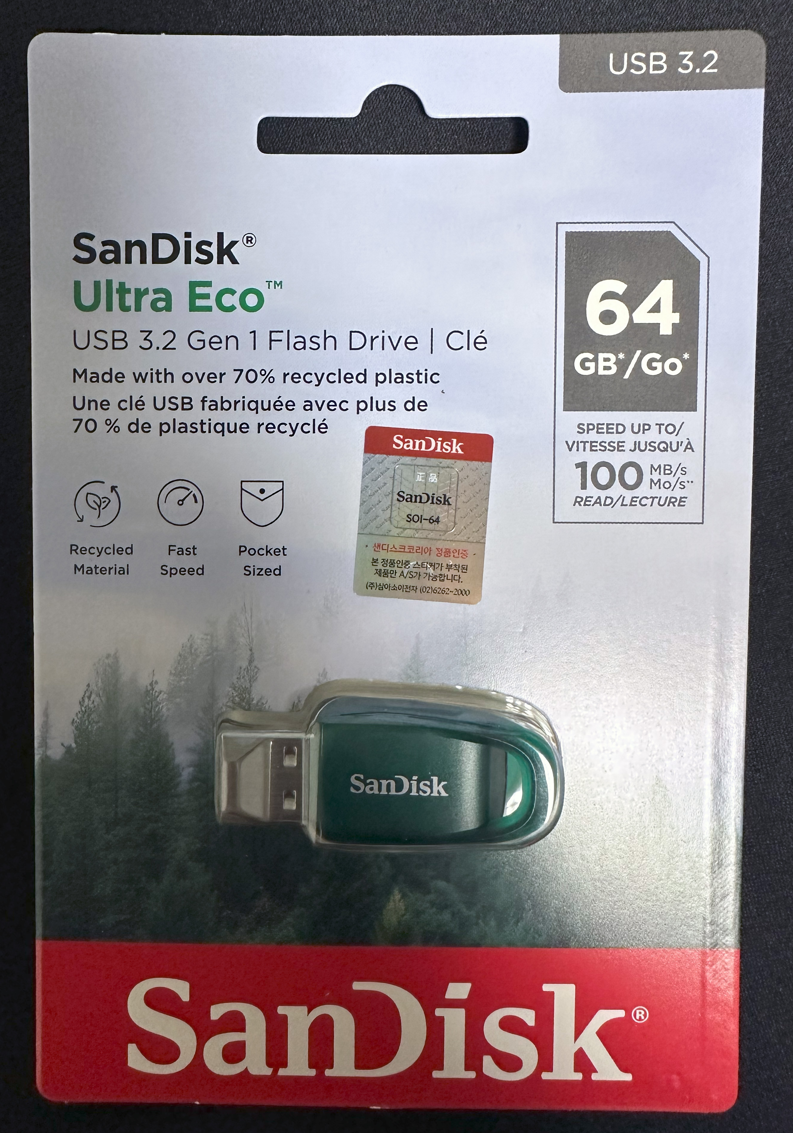 SanDisk Ultra Eco 64GB (SDCZ96-064G-G46) Package