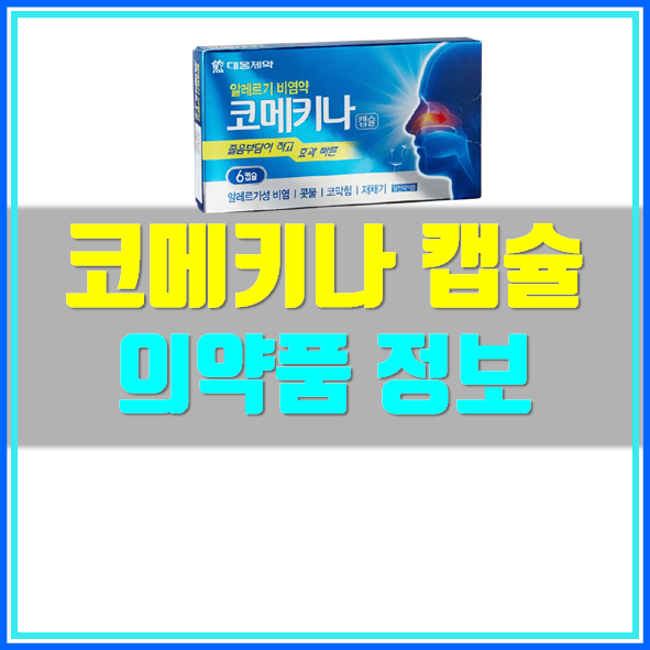  코메키나 캡슐 코감기약 복용법
