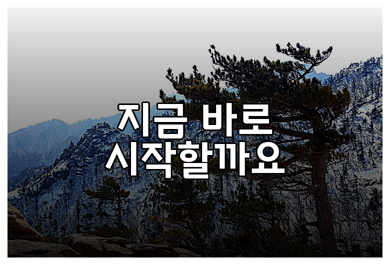 지금 바로 시작할까요