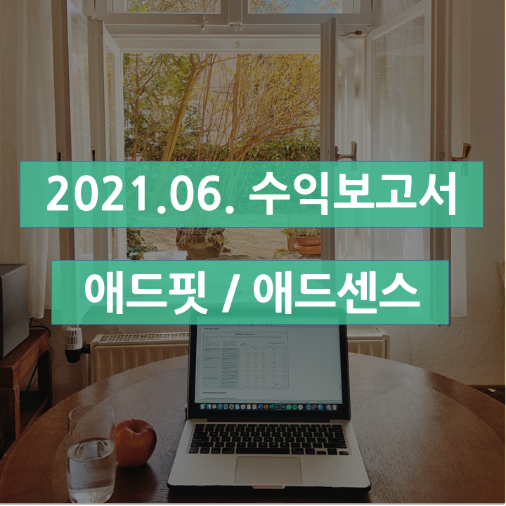 [TISTORY] 2021년 6월 수익보고서: 애드핏, 애드센스