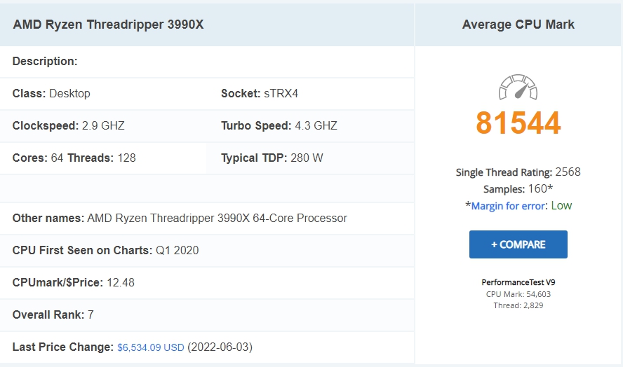 CPU 성능 순위, Intel, AMD 시장 점유율, 랩톱 CPU 순위 23