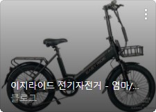 전기자전거 판매 순위