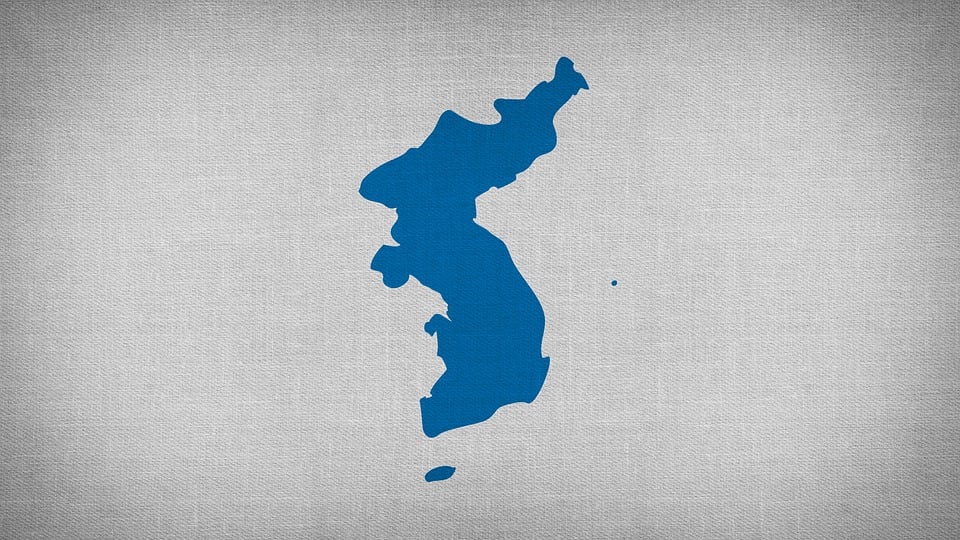 한반도를 간략히 그린 이미지
