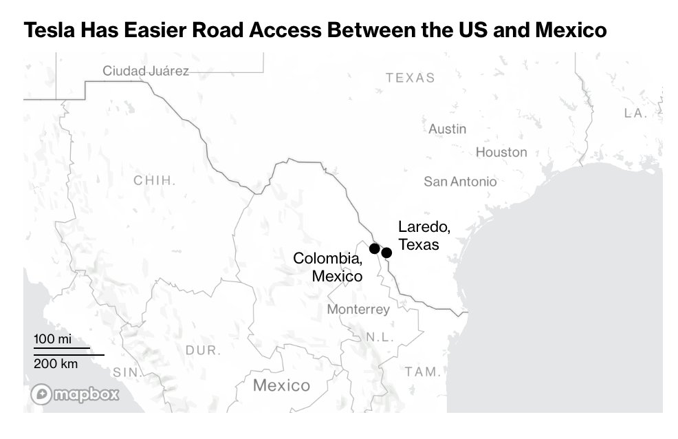 그림 4. 구글 맵 상 기가 텍사스와 누에보 레온까지는 차량으로 6시간 30분 정도 밖에 걸리지 않는다. 이 큰 대륙에서 이정도의 거리는 상당히 가까운 거리 축에 속한다.-1