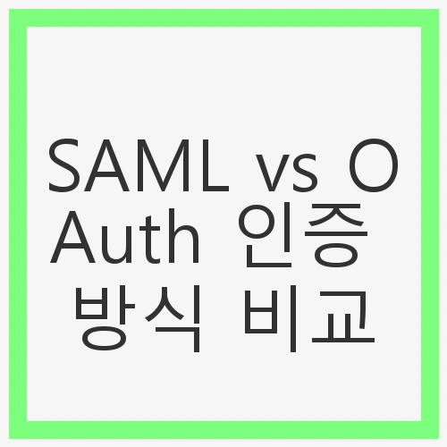 SAML의 개념