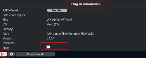 VST Plug-in Information