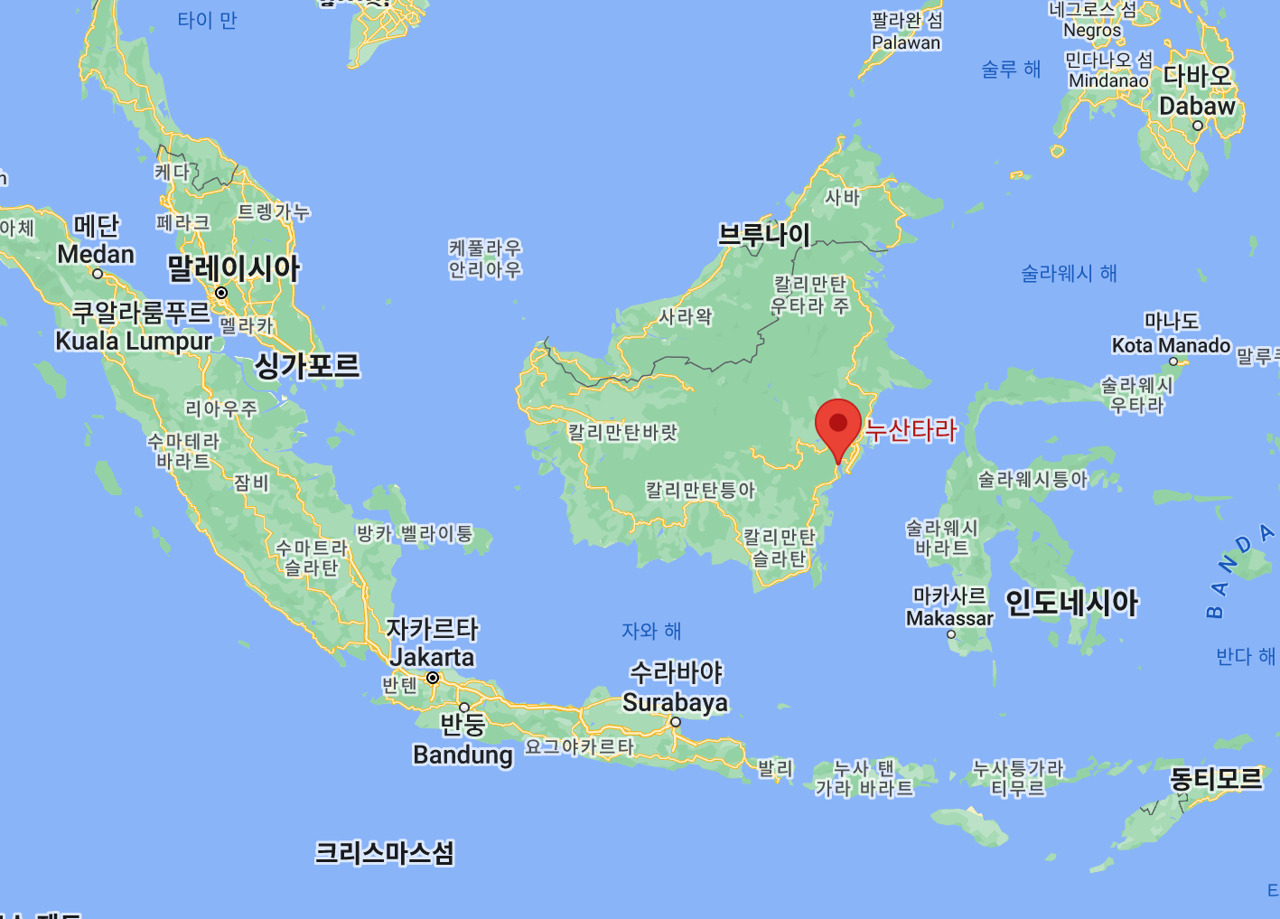 누산타라 위치