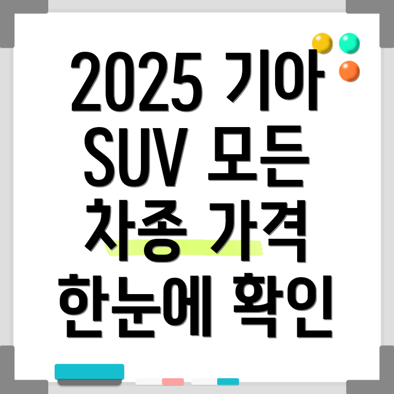 2025 기아 SUV