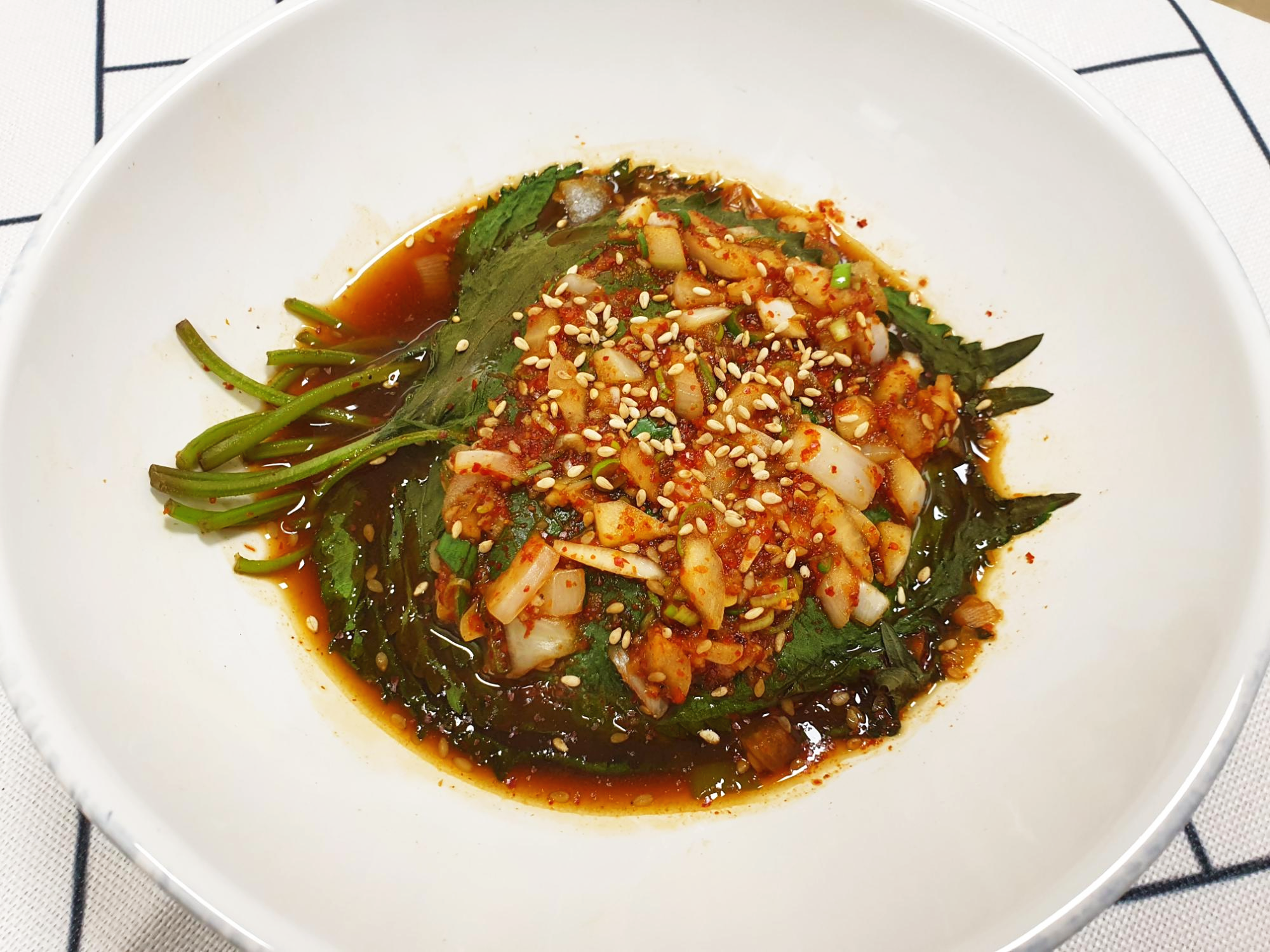  깻잎찜 만드는법 전자레인지로 간단한 깻잎요리