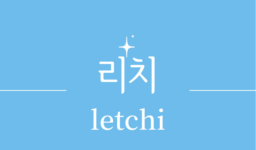 &#39;리치(letchi)&#39;