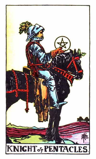  [타로카드 해석] 펜타클.12 (정/역방향)-Knight of Pentacles