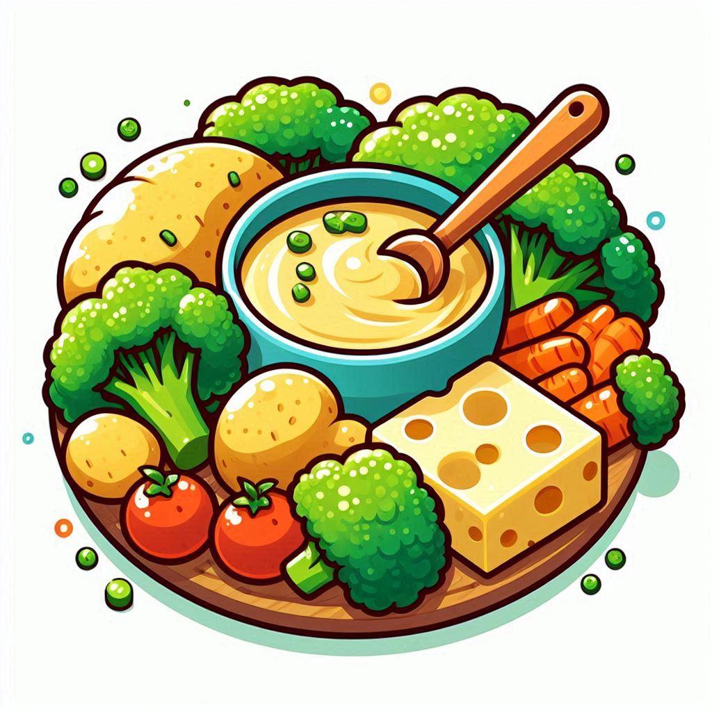 감자 브로콜리 치즈 퓨레