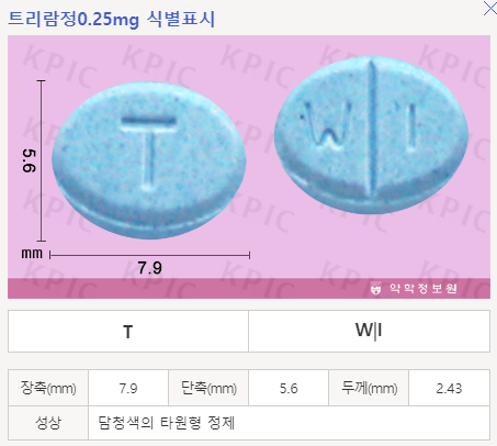  수면제 처방 - 트리람정0.25mg, 라제팜정, 명인브로마제팜정3mg, 트리티코정25mg 처방