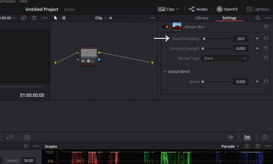 모자이크 블러 설정 1