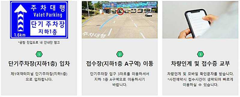인천공항-제1여객터미널-주차대행-접수장-가는길-안내하는-그림