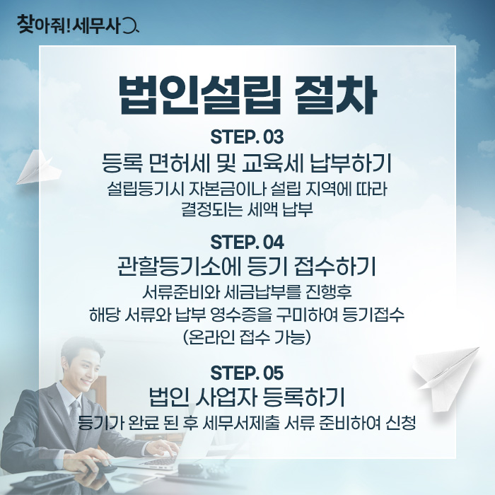 법인 설립 절차 1인법인설립 절차 5