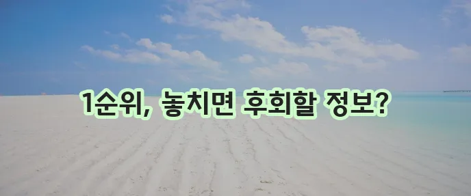 주택청약 1순위 조건 확인 꼭 필요합니다
