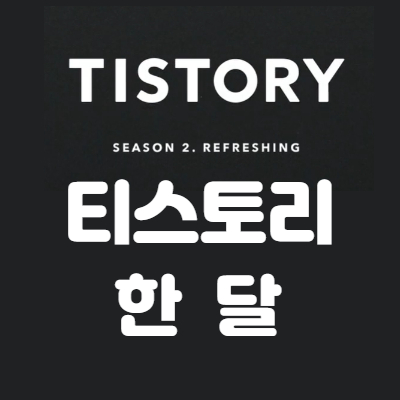  티스토리 블로그 한 달