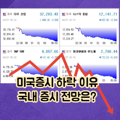  미국증시 폭락이유와 국내증시 전망은?