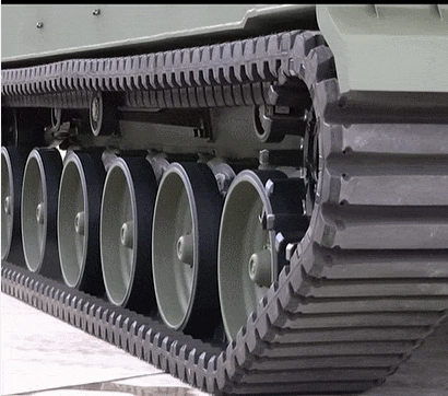  'K9A2' 자주포에 캐나다 CRT 복합고무궤도 장착...영국에 수출 노린다 VIDEO: The successful integration of Composite Rubber Track onto K9A2