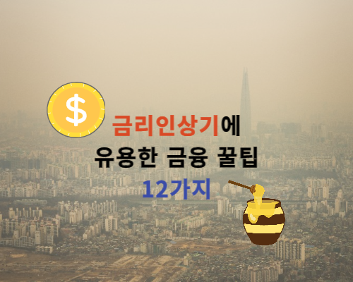   금리인상기에 유용한 금융 꿀팁 12가지 
