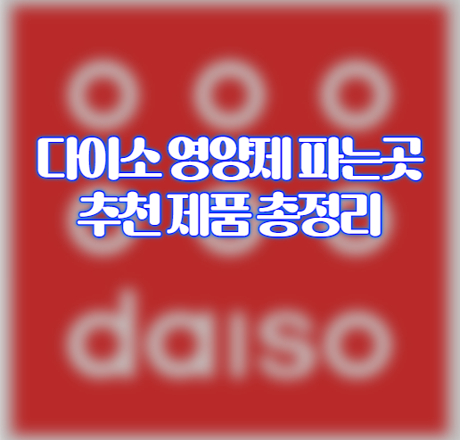 다이소-영양제-파는곳