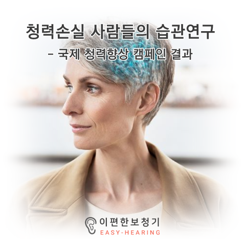  청력 손실을 겪는 사람들의 습관 연구, 조사 - 국제 청력 향상 캠페인 결과