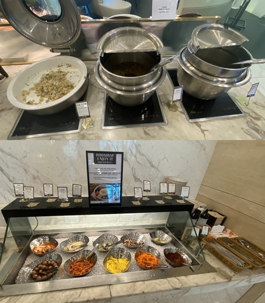 밥&#44; 국&#44; 비빔밥 코너