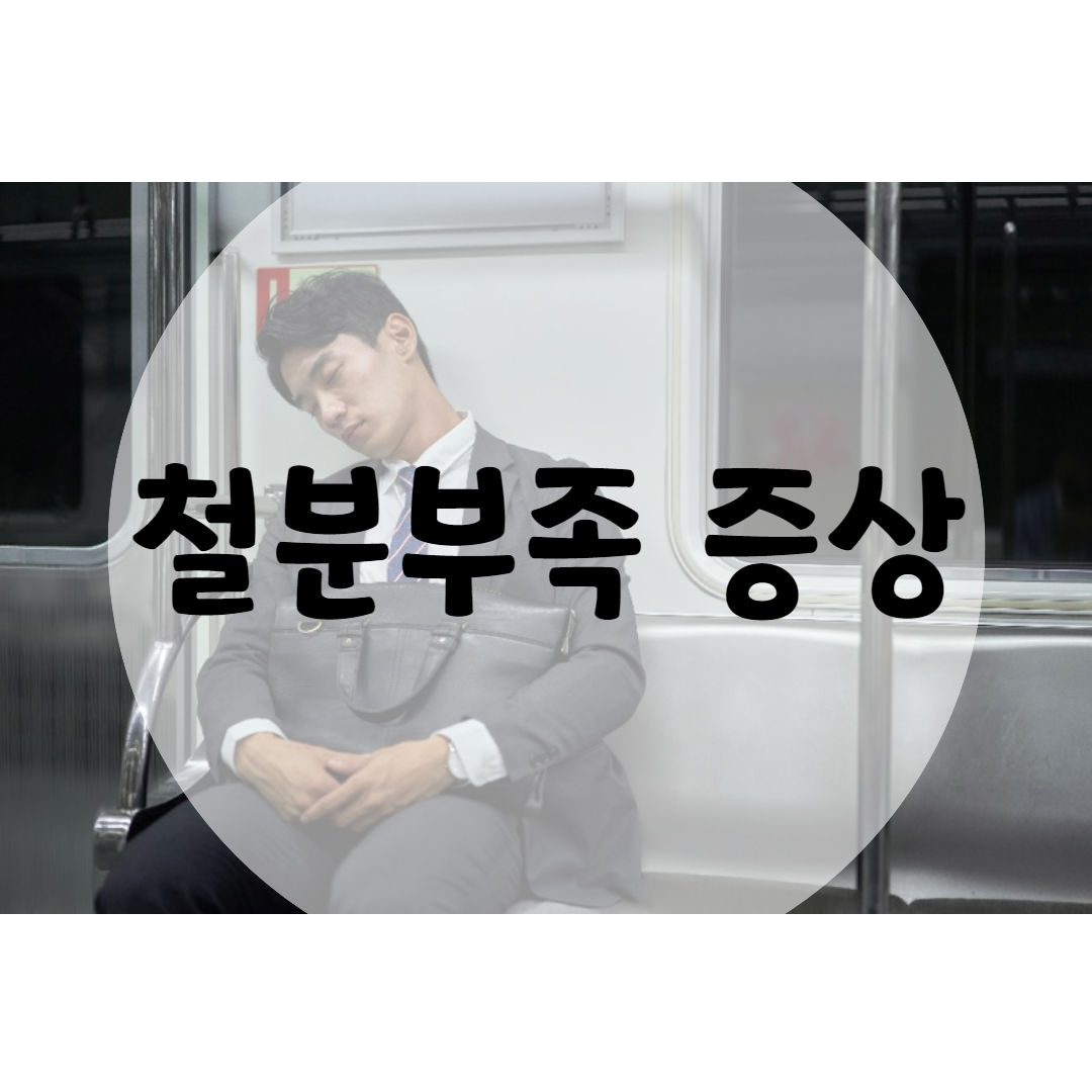  철분부족 증상 11가지