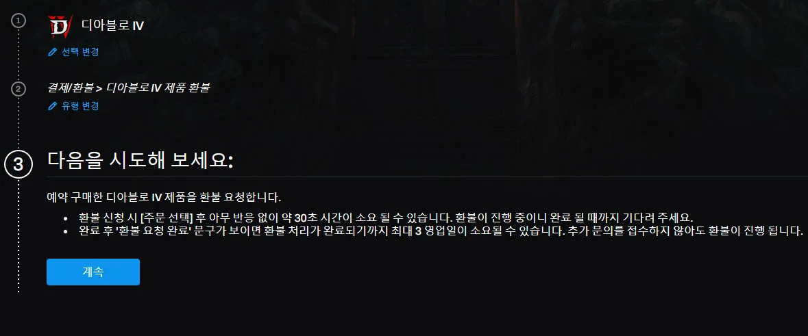 제품 환불 절차