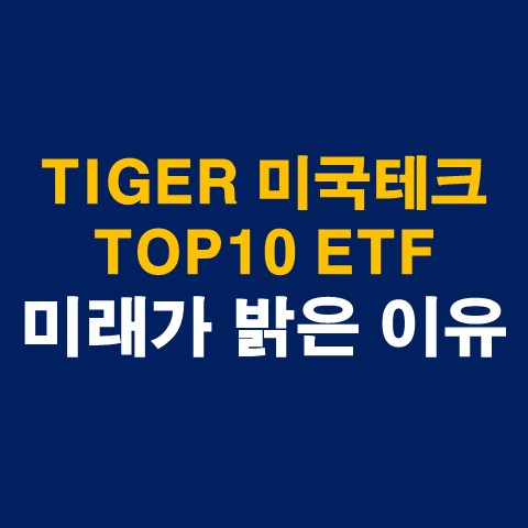 [미국 기술주 ETF] TIGER 미국테크TOP10 INDXX 투자이유(구성종목 소개)_썸네일