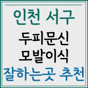 인천 서구 두피문신 모발이식