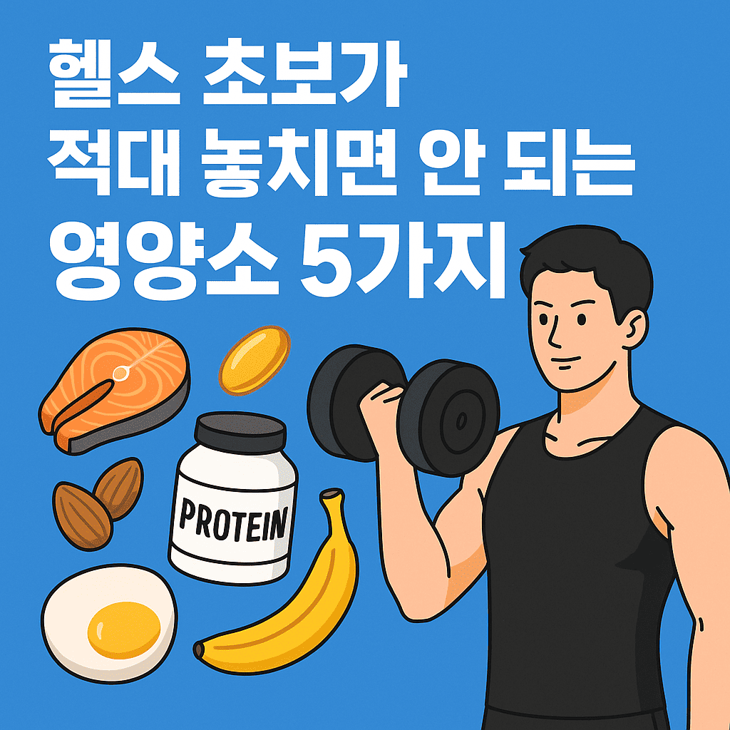 헬스 초보 영양소