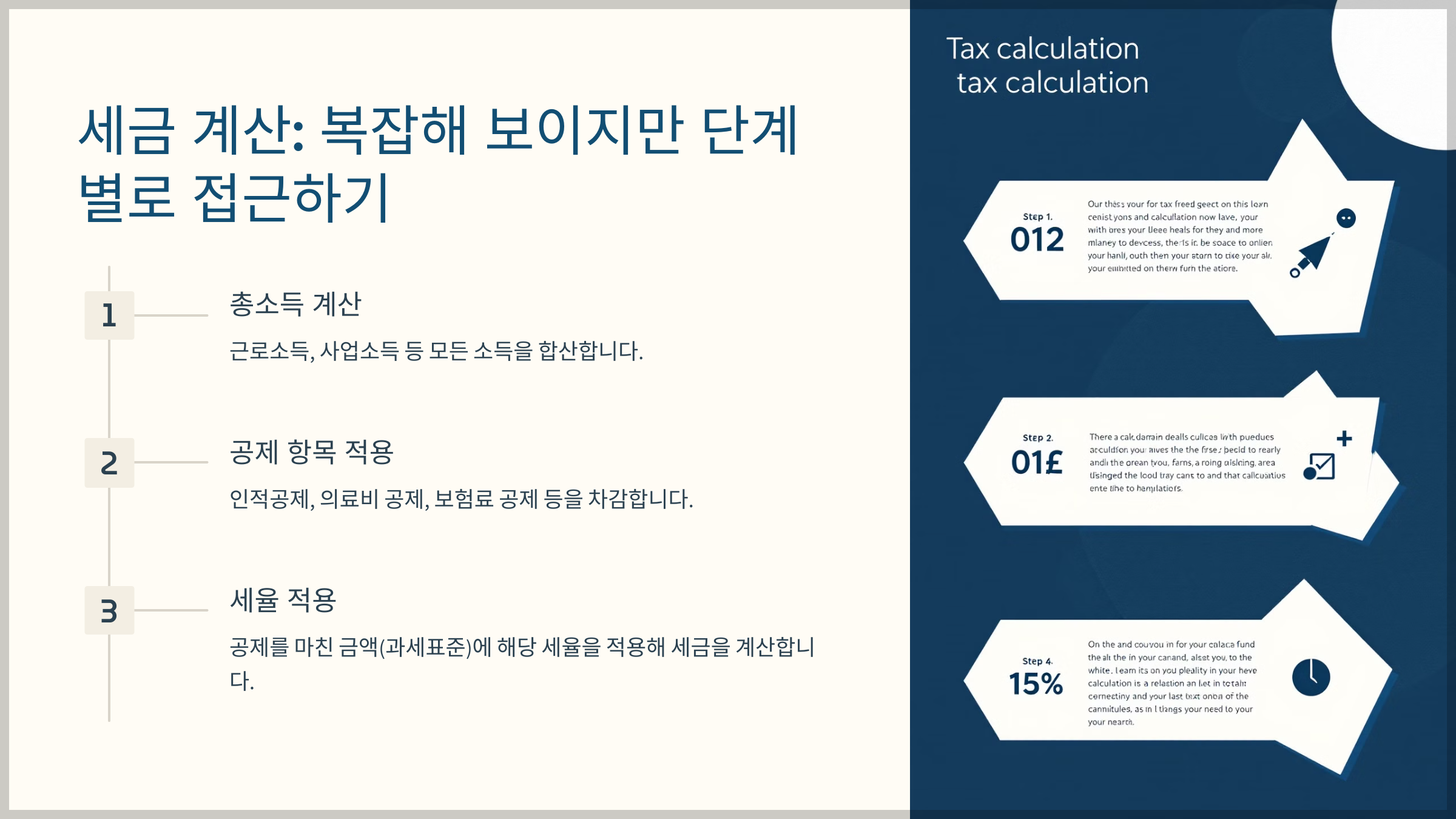 세금 계산: 복잡해 보이지만 단계별로 접근하기