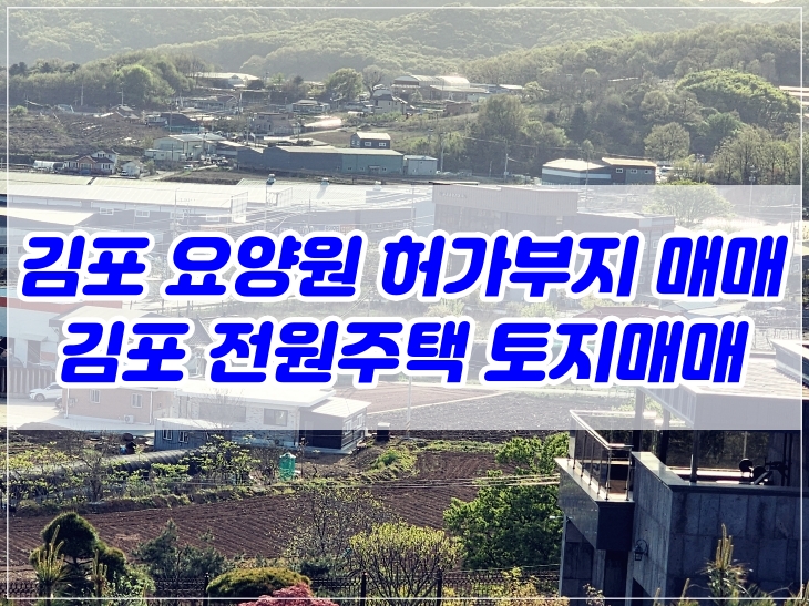  [김포땅매매]김포요양원토지매매 대곶면요양원자리 김포전원주택지매매(ft.노인의료복지시설)