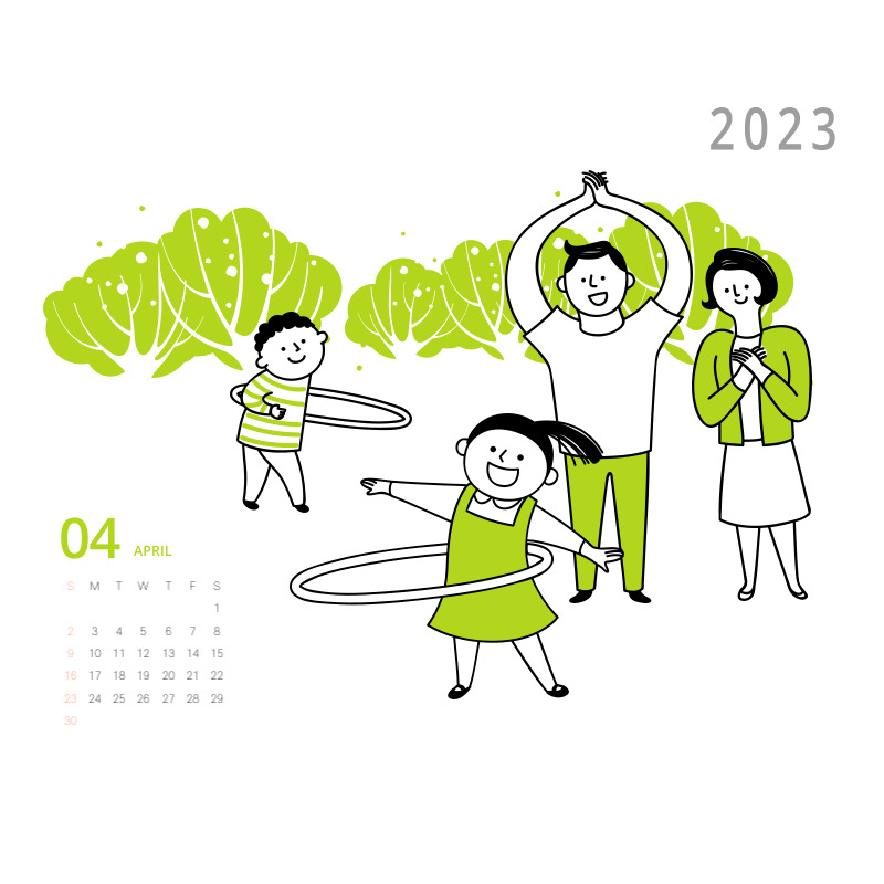 2023년 달력 무료 다운로드 카카오톡 톡캘린더