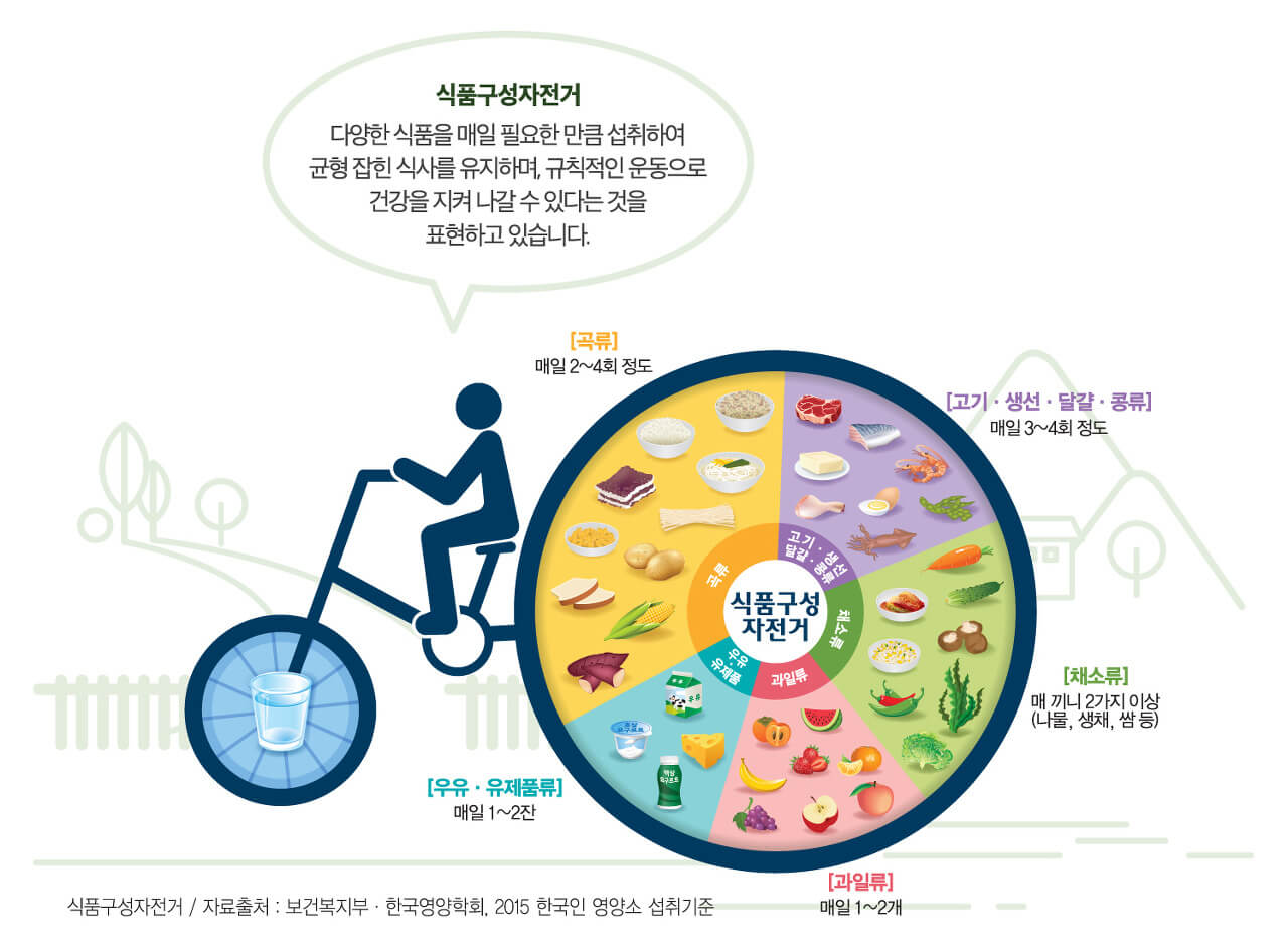 한국인 영양소 섭취기준 (소스: 보건복지부 및 한국영양학회)