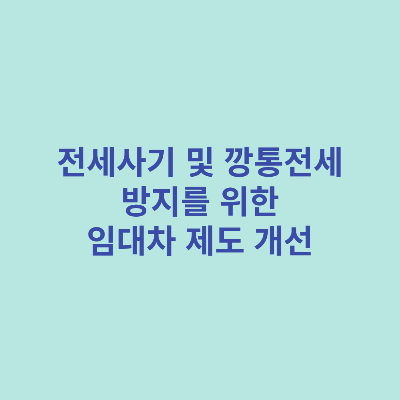 전세사기-및-깡통전세-방지를-위한-임대차-제도-개선