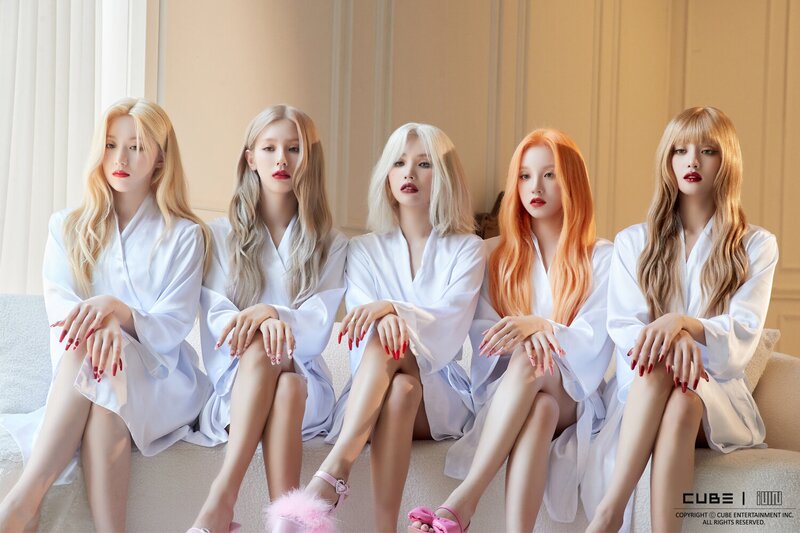  여자아이들 'I Love' 자켓 큐브엔터 소속사 사진들 모음