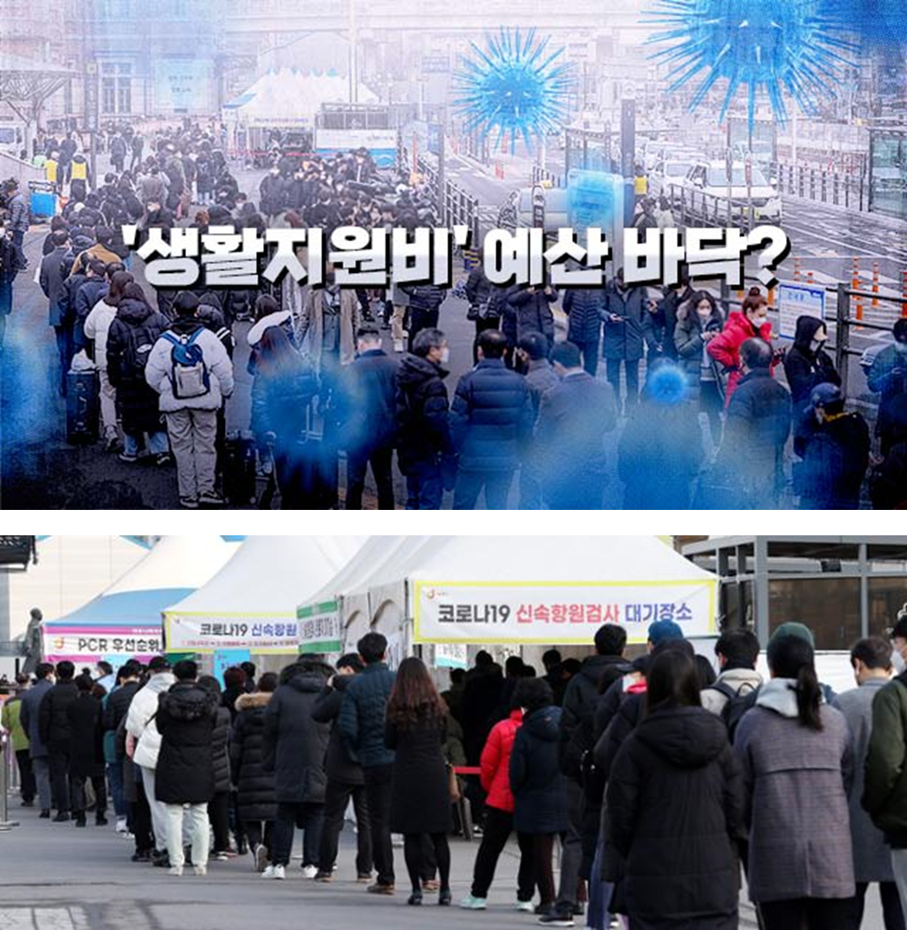  코로나 오미크론 폭증에 자가격리지원금, 생활지원금 바닥? (Feat. 연말에나 지급?)